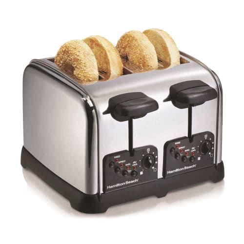 Hamilton Beach 4-Slice Toaster, Stainless Steel